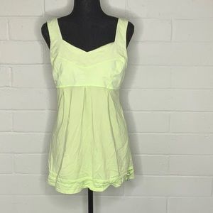 Electric green lululemon tank, size 10